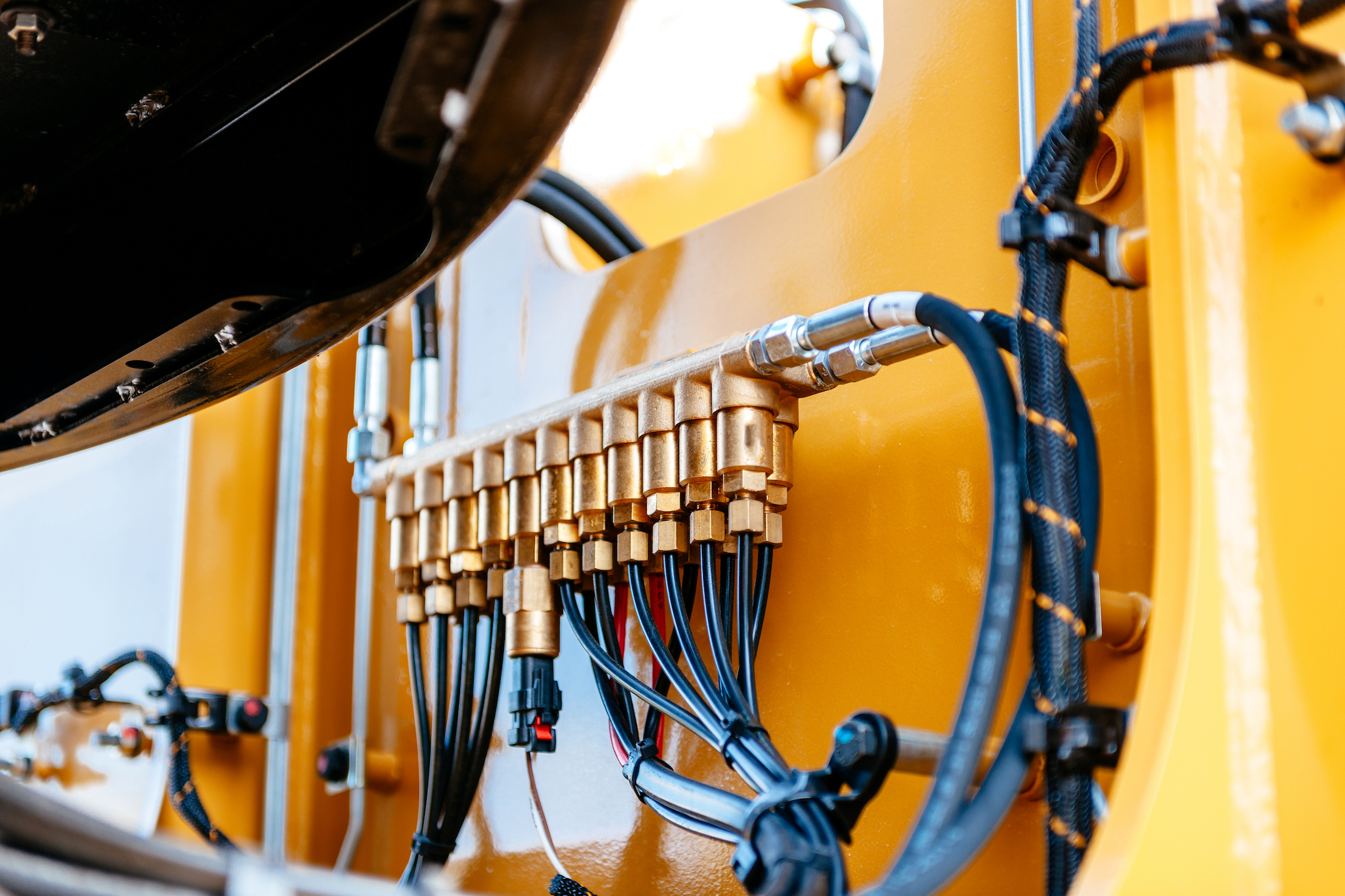 hydraulic system of an excavator